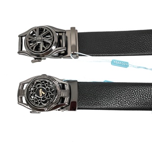 意尔康皮带2025新款时尚百搭自动扣腰带旋转男士休闲裤带55A40625