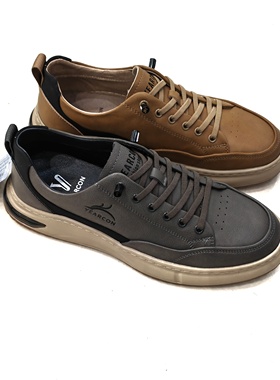 意尔康2024春季真皮头层牛皮软皮平底一脚蹬男式休闲皮鞋潮51897