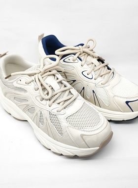 意尔康女鞋2026新款网面软底防滑休闲老爹鞋时尚系带6182AD16047U