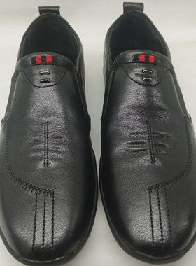 意尔康2025春季真皮低帮休闲皮鞋男英伦风尖头单鞋软底舒适81518A