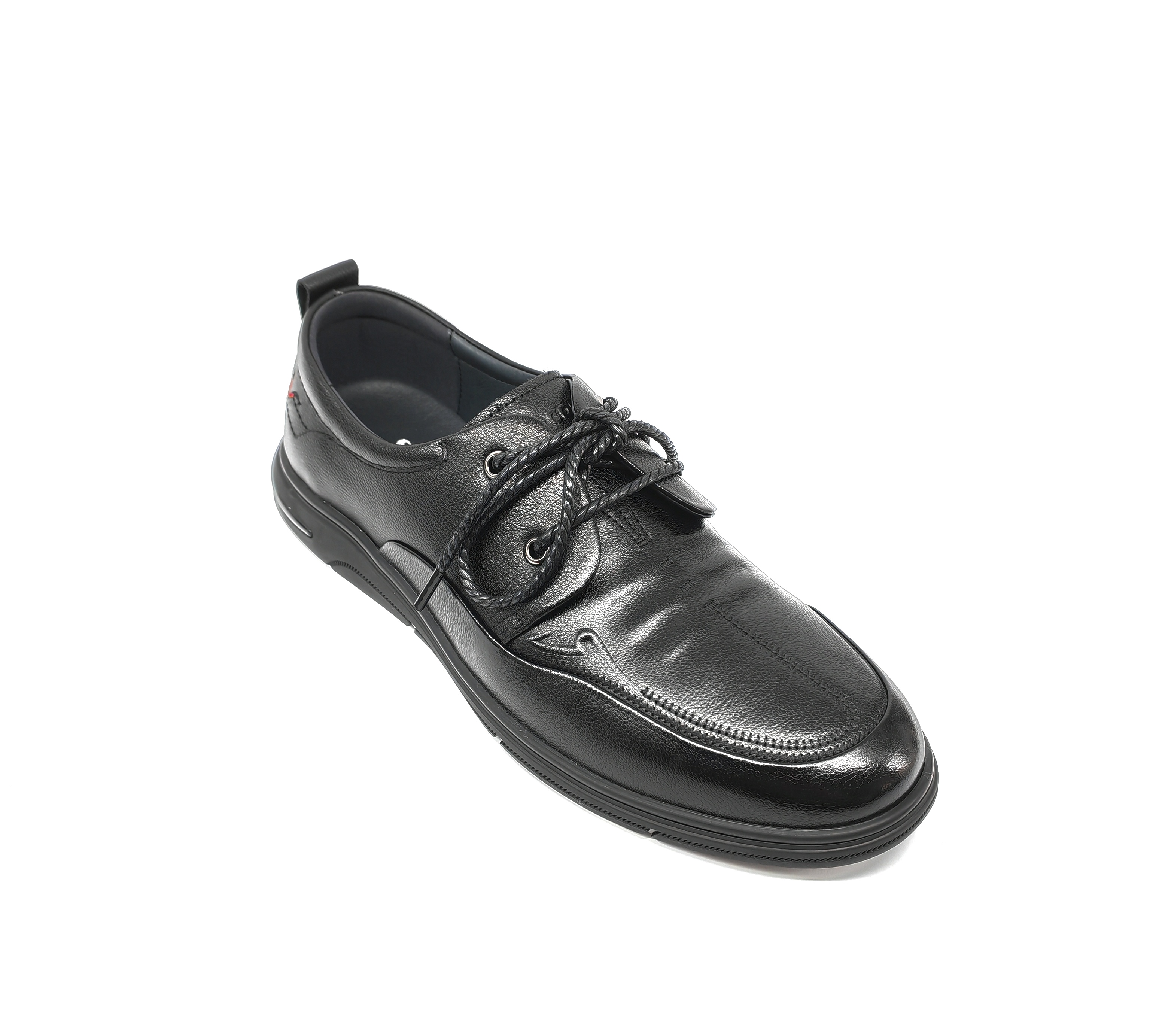 意尔康男鞋2025秋商务休闲软牛皮软底系带舒适单鞋5511AE57777A