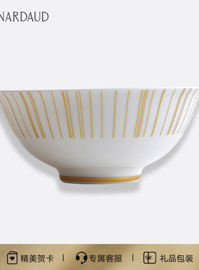 法国柏图 BERNARDAUD 阳日之光系列奢华描金饭碗12cm家用饭碗