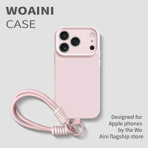 适用苹果17promax手机壳新款液态硅胶iphone17pro挂绳镜头全包ip17超薄14手腕15pro斜挎16pm防摔13可背12背带