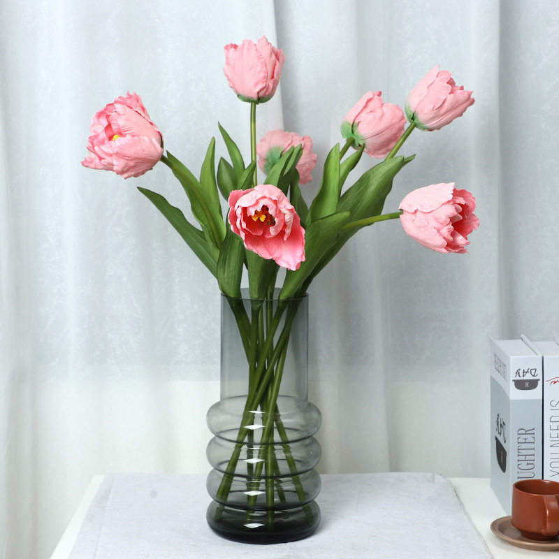 兰桂坊大枝多层手感保湿郁金香室内工程装饰仿真花卉厂家假花,节庆用品/礼品,婚庆绢花,淘宝优惠券,粉丝福利购,淘宝优惠卷