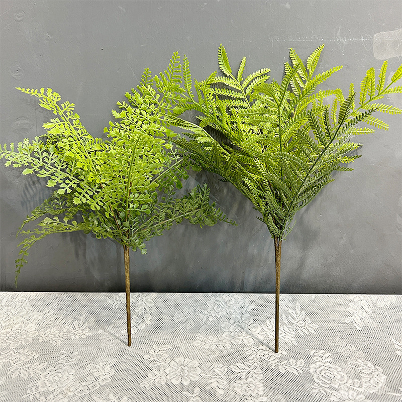 厂家直销仿真手感蕨类植物波斯草蕨草羊齿蕨铁线蕨植物墙造景配材