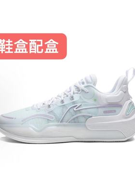 LiNing李宁 驭帅 16 V2耐磨轻便低帮篮球鞋白色ABAT003-7广东ks仓