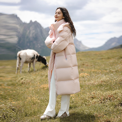 极寒长款火山岩羽绒服羽物可拆卸