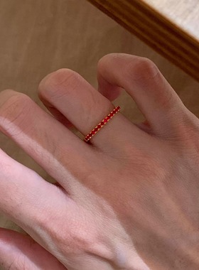 超显白的！红宝石小排戒来咯！