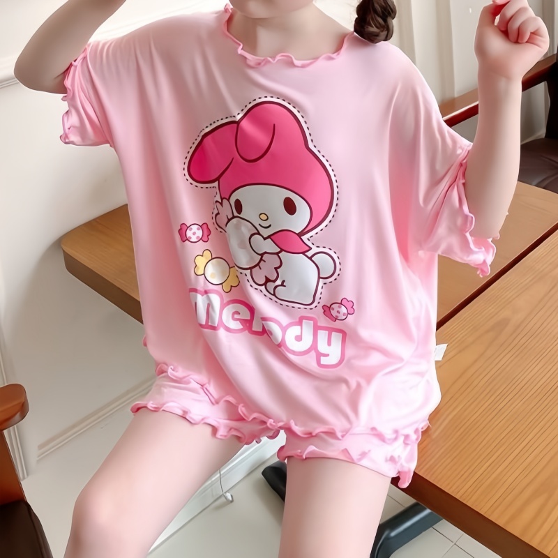 美乐蒂宝宝家居服套装薄款短袖