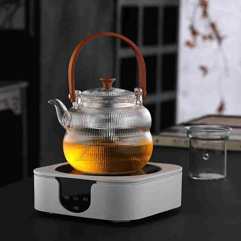 2022新款蒸茶煮茶壶电陶炉煮茶器耐热玻璃泡茶壶家用大容量烧水壶