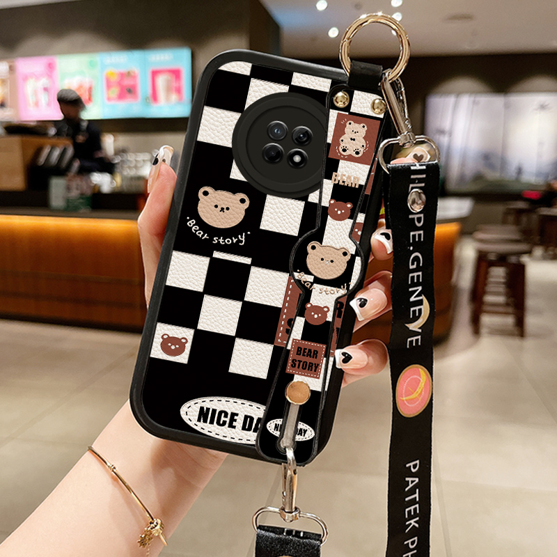 小羊皮腕带斜挎式软胶畅享手机壳