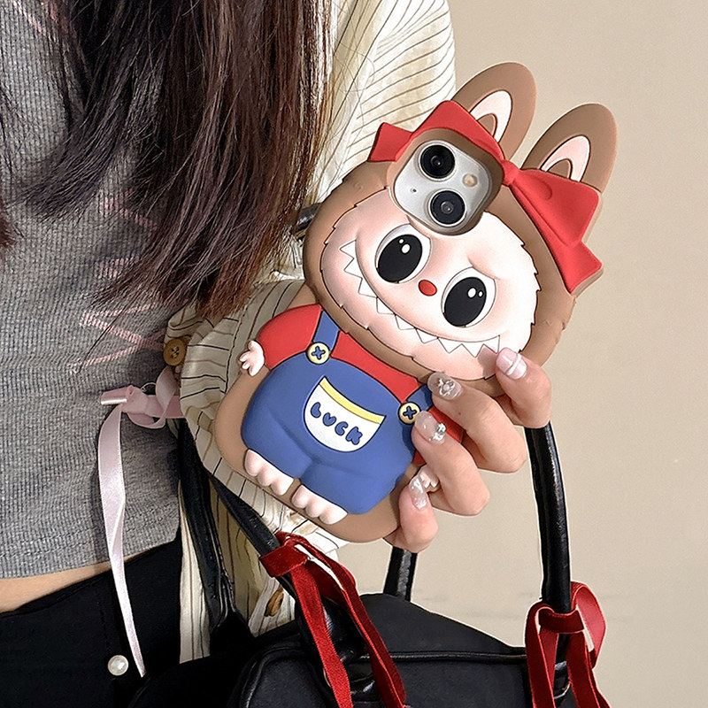 超火拉布布适用苹果16新款手机壳女款耐脏15promax潮牌iphone13por卡通inS网红iponhe11防摔ipone14 PM保护套