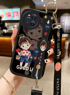 腕带小羊皮魅力适用苹果机13pro手机壳iphone16pr0新款ihpnoe12可背式16max斜挎绳7plus萍果11防摔iponexsmax