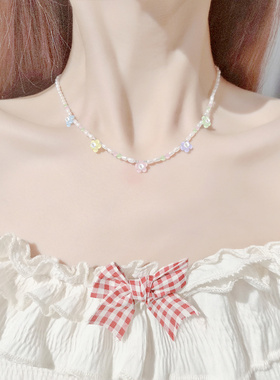 ins风小众设计纯银猫眼石珍珠