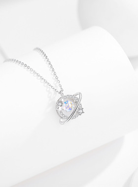 梦幻星球银项链ins风小众网红