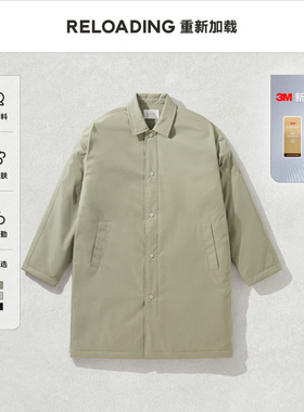 【冬季】Reloading重新加载 新雪丽棉中长款cleanfit风衣棉服