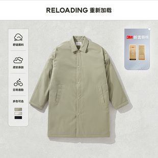 【冬季】Reloading重新加载 新雪丽棉中长款cleanfit风衣棉服