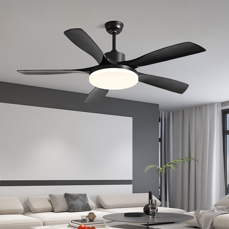 现代简约北欧风扇灯客厅餐厅大气