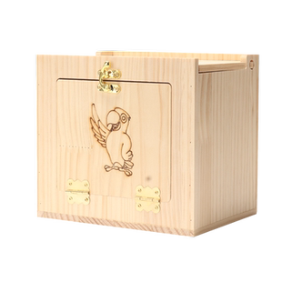 虎皮牡丹文鸟小木屋繁殖箱鹦鹉鸟箱鸟窝巢实木孵化居住保暖生蛋窝