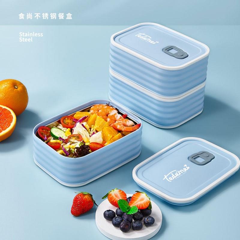 带饭饭盒上班族饭盒可微波炉加热多层保温饭桶分格便当盒专用餐盒