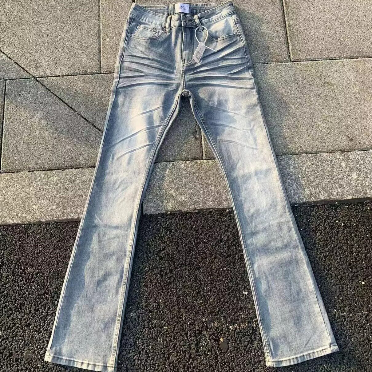 纪璇cleanfit冰蓝3.0水洗牛仔裤图片