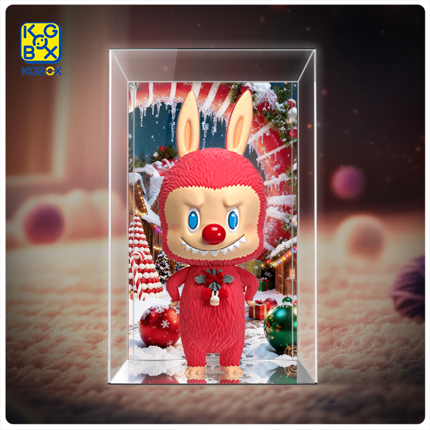 KGBOX1000%圣诞INS风加厚展示盒