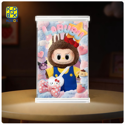 KGBOXLABUBU三丽鸥展示盒防尘罩