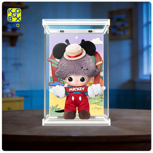 KGBOX适用泡泡玛特DIMOO WORLD迪士尼系列时尚单宠亚克力展示盒