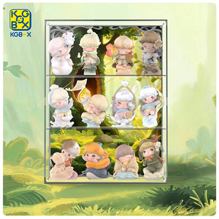 KGBOX适用于泡泡玛特DIMOO限定时光系列挂摆一体亚克力展示盒