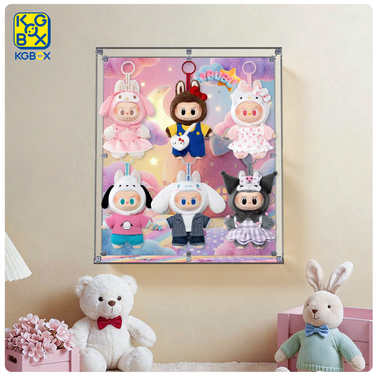 KGBOXLABUBU三丽鸥亚克力展示盒