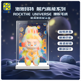 KGBOX适用于泡泡玛特前方高能系列ROCK糖胶毛绒亚克力展示盒