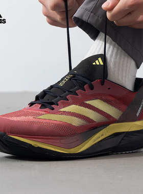 阿迪达斯男鞋2025新款ADIZERO BOSTON 12运动训练跑步鞋JS1919