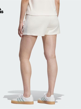 阿迪达斯三叶草女裤2025新款运动百搭休闲舒适透气短裤热裤H57305