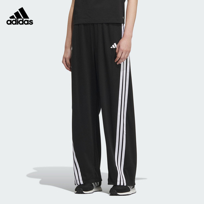 阿迪达斯女运动休闲宽松直筒长裤