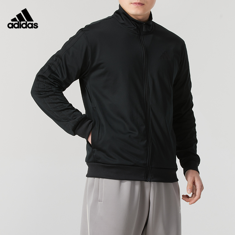 阿迪达斯男装运动休闲立领外套