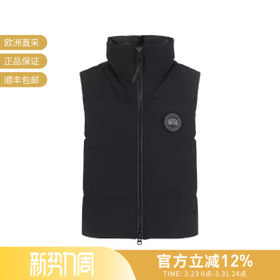 鸭绒羽绒立领马甲 女士徽标刺绣贴片短款 2267WB GOOSE CANADA