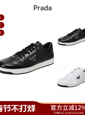 Prada普拉达 男士三角形徽标系带厚底板鞋休闲运动鞋 2EE364 3LJ6