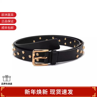 DCU8439 VERSACE范思哲 皮带礼盒装 铆钉针扣式 DV3TNM 男士