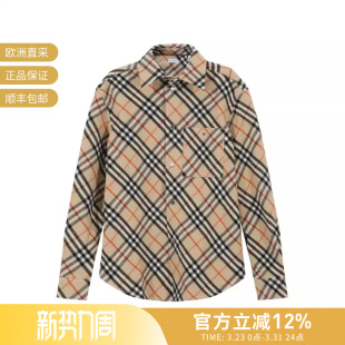 上衣外套 BURBERRY博柏利 衬衫 绵羊毛休闲长袖 8091908 男士