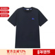 新品 男士 棉质徽标刺绣圆领短袖 BURBERRY博柏利 T恤 8107453