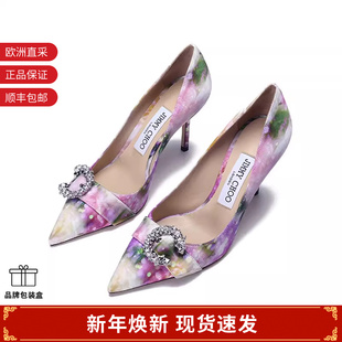 Choo 女士饰扣尖头高跟鞋 单鞋 Jimmy SARESA ZQP 甄品精选