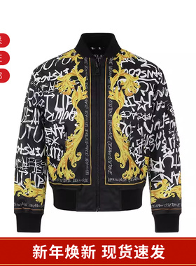 VJC范思哲 男士LOGO图案夹棉夹克上衣外套 75GASD01 CQS73