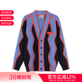 男士 5CA353 V领羊毛针织开衫 FD5 3CK 毛衣外套 KENZO高田贤三