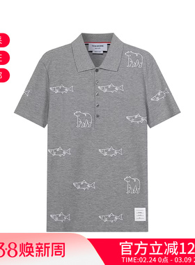 【甄品精选】Thom Browne 男士棉质短袖POLO衫 MJP128E 10029