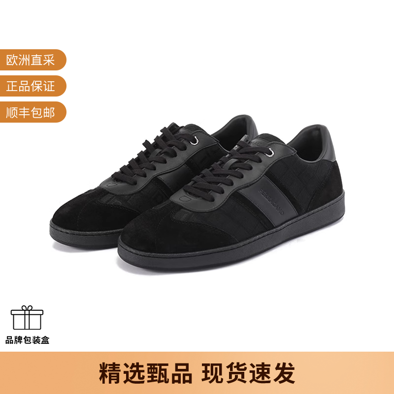 菲拉格慕男士低帮板鞋运动鞋