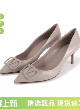 【甄品精选】VALENTINO女士尖头细跟浅口高跟鞋皮鞋 4W2S0EN0 MZF