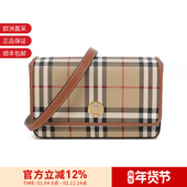 BURBERRY博柏利 女士格纹信封包手拿包单肩斜挎包 8094435