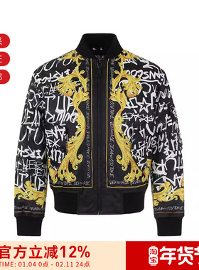 VJC范思哲 男士LOGO图案夹棉夹克上衣外套 75GASD01 CQS73