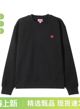 KENZO 新品男士小海棠花刺绣圆领长袖卫衣运动衫 FE6 5SW223 4MF