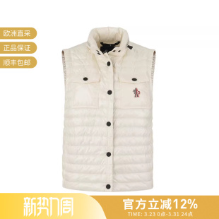 连帽马甲 隐藏式 098 597X6 Moncler蒙口 1A00019 女士鹅绒薄款